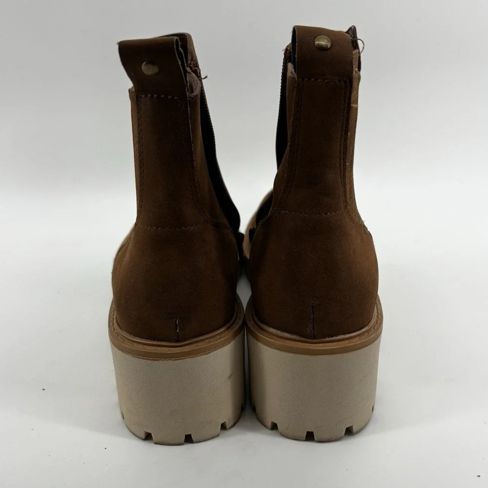 Maurices‎ SuperCush Colby Chelsea Ankle Boots Womens Sz 10 Zipper Brown NEW